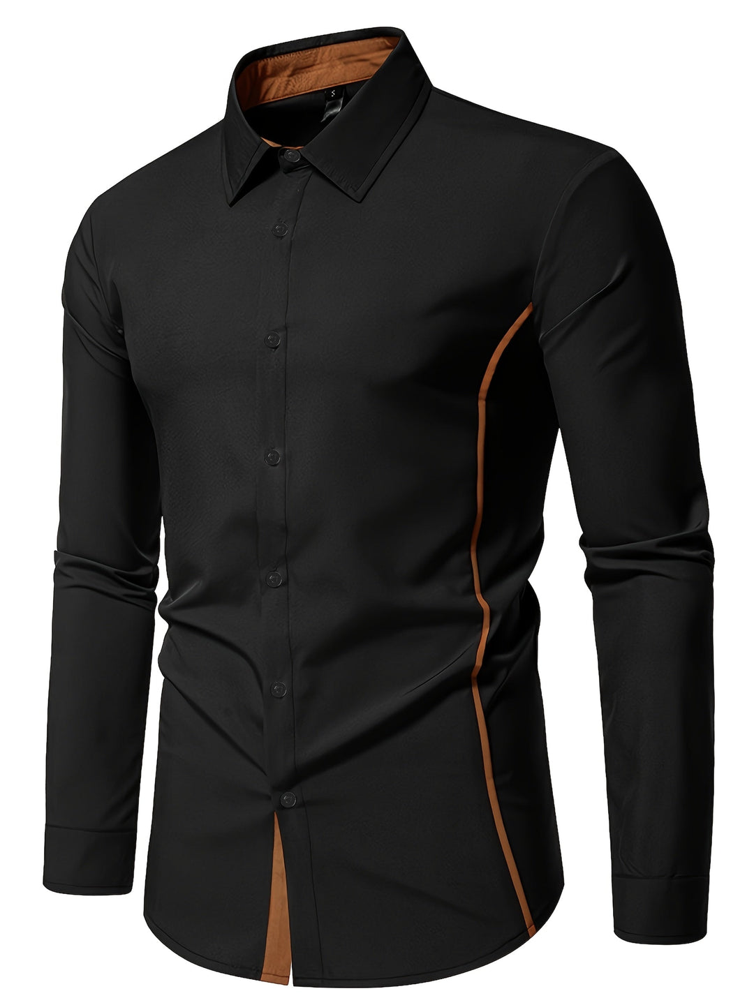 Damon | Kontrast-Trim Slim Fit Skjorta