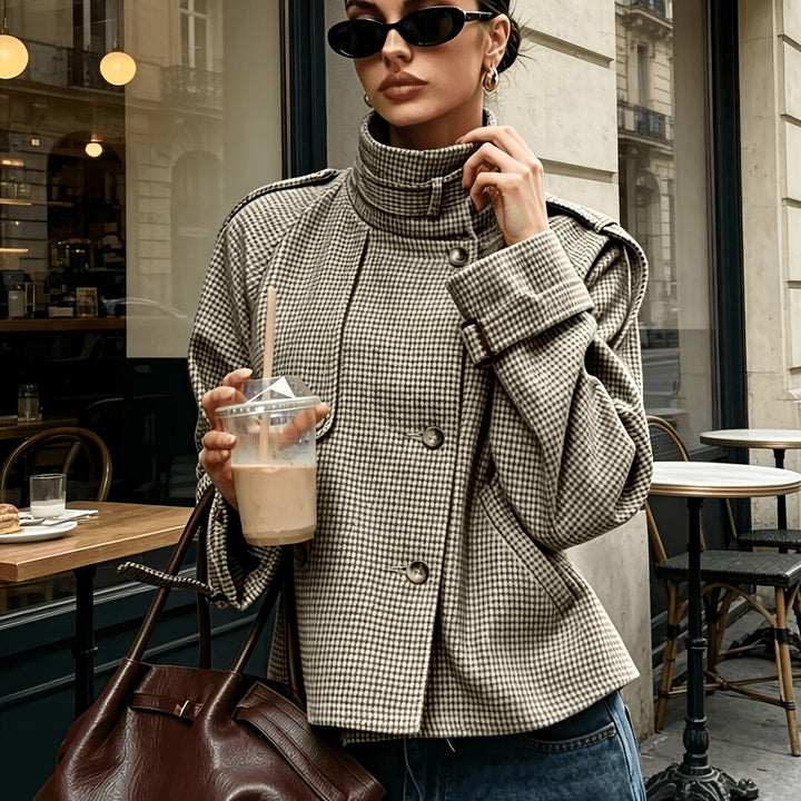 Bernadette | Raffinerad Houndstooth Jacka
