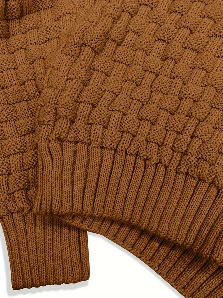 Barrett | Texturerad Kavaj-Krage Jumper