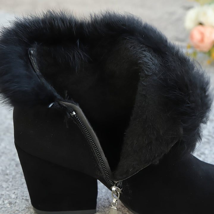 Fleur | Elegant Blockklack Ankelstövlar