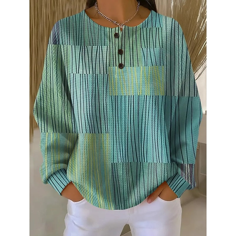 Petra | Konstfull Tryckt Sweatshirt