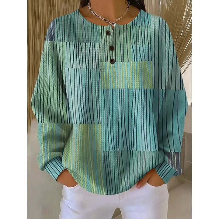 Petra | Konstfull Tryckt Sweatshirt