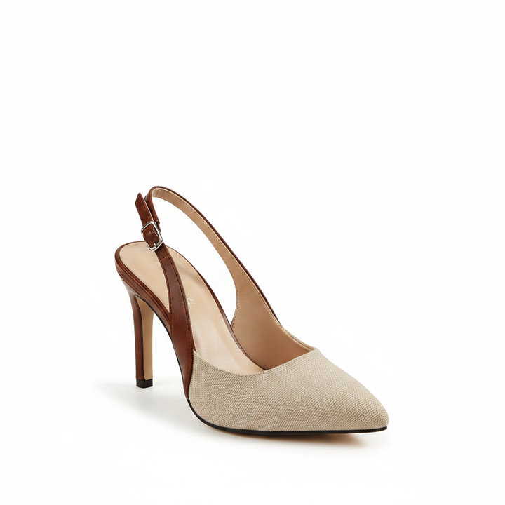 Amelie | Kontrastfärg Slingback Pumps
