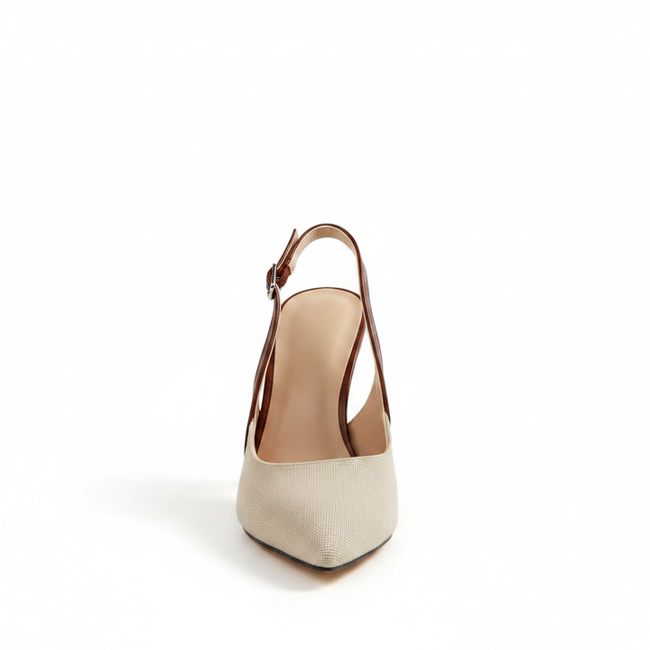 Amelie | Kontrastfärg Slingback Pumps