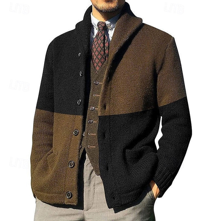 Bertram | Färgglad Sjalkrage Cardigan