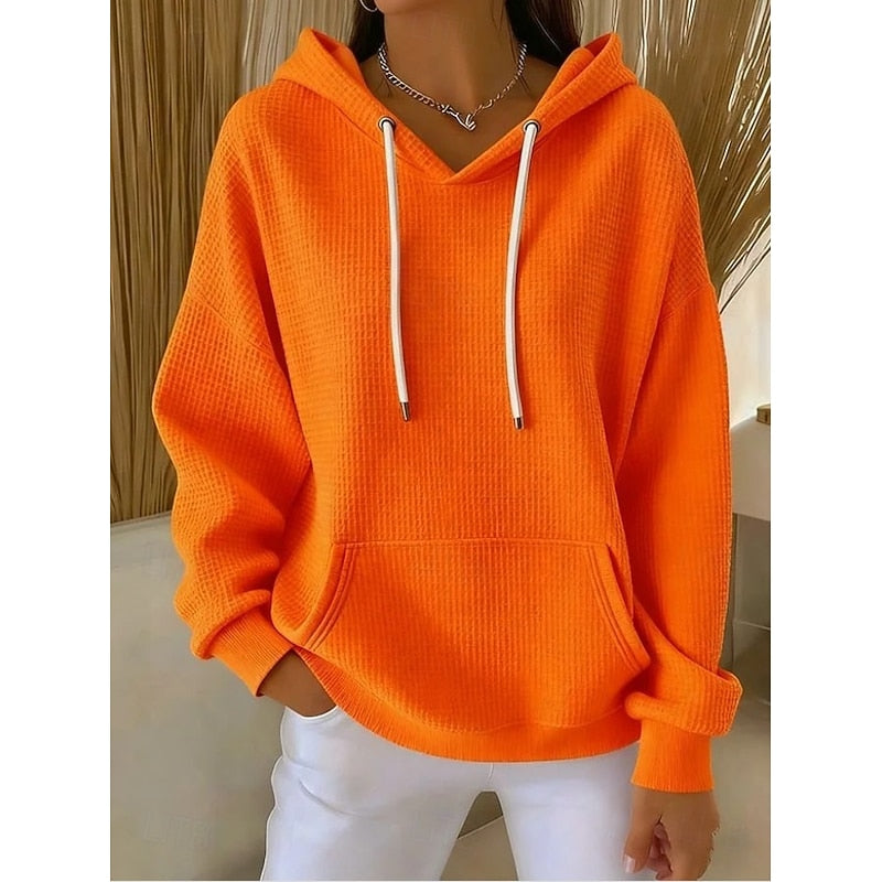 Nadine | Avslappnad Texturerad Hoodie
