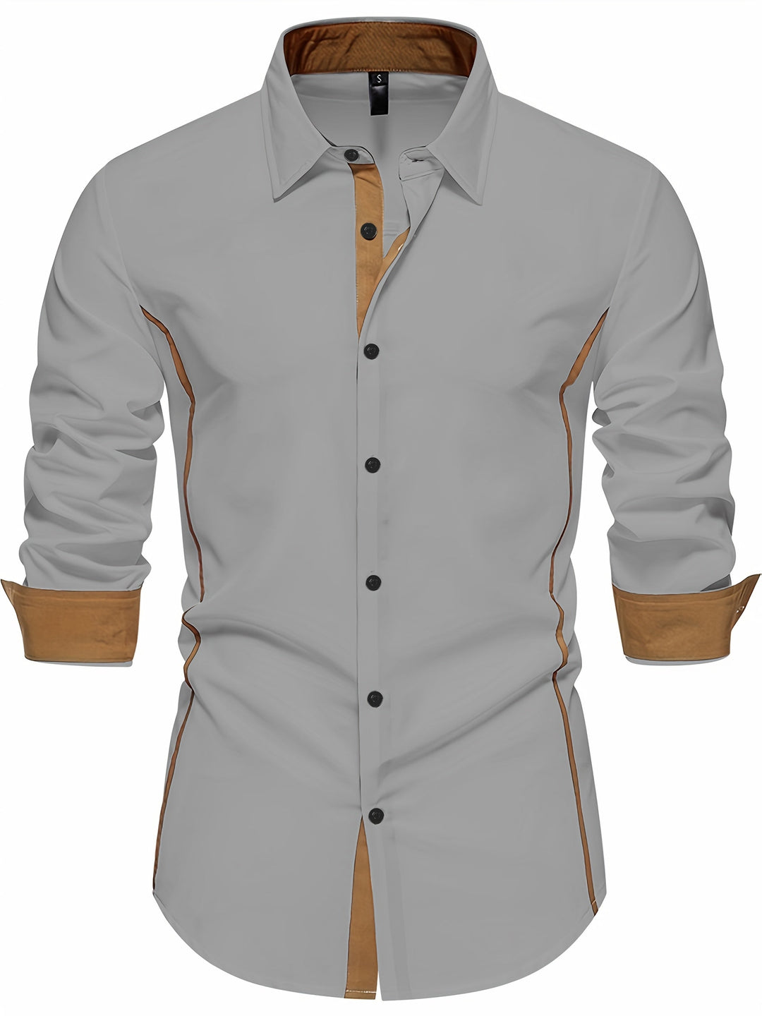 Damon | Kontrast-Trim Slim Fit Skjorta