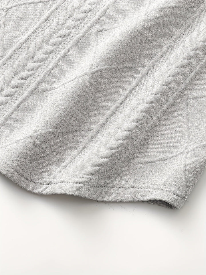 Clifford | Texturerad Stickad Långärmad Topp
