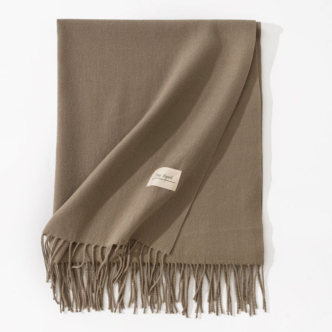 Sara | Mjuk halsduk dam med kashmirkänsla och fransar – 70 x 200 cm