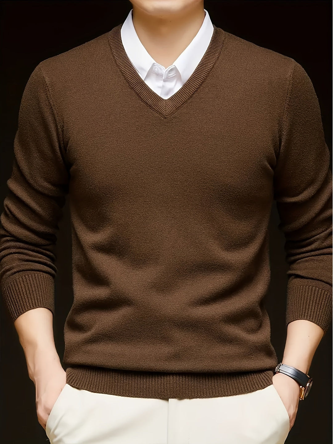 Nigel | Raffinerad V-ringad Jumper