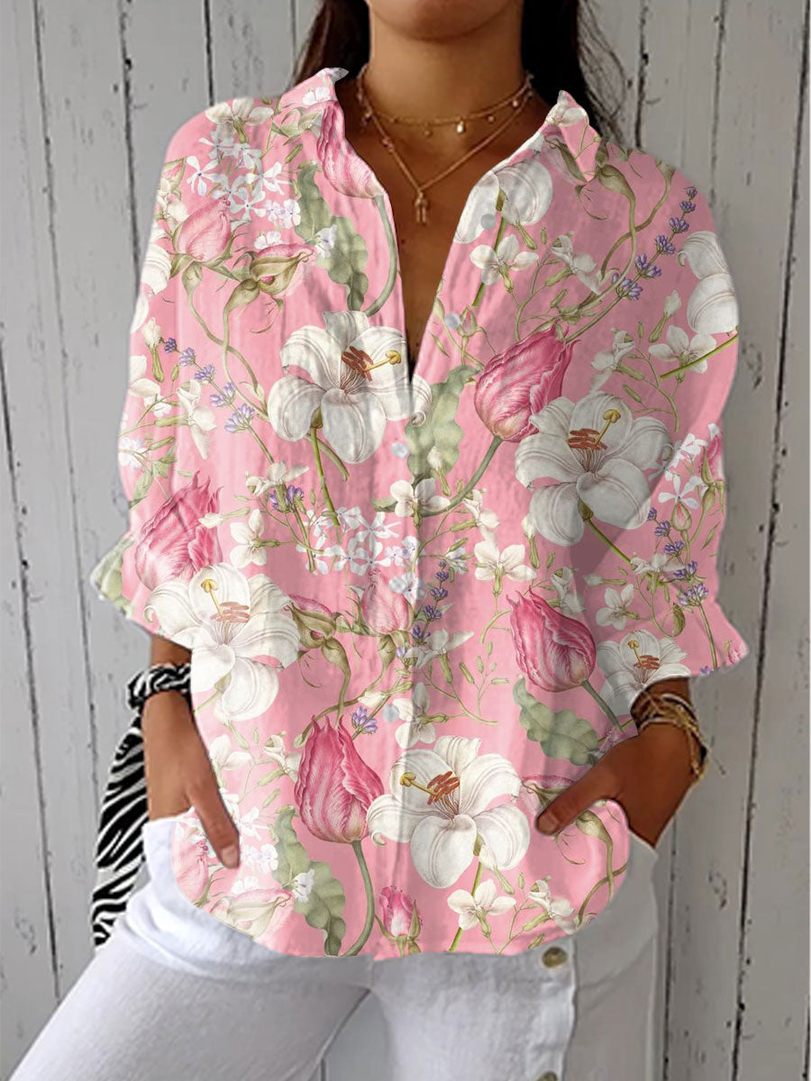 Nancy | Elegant Blommig Blus