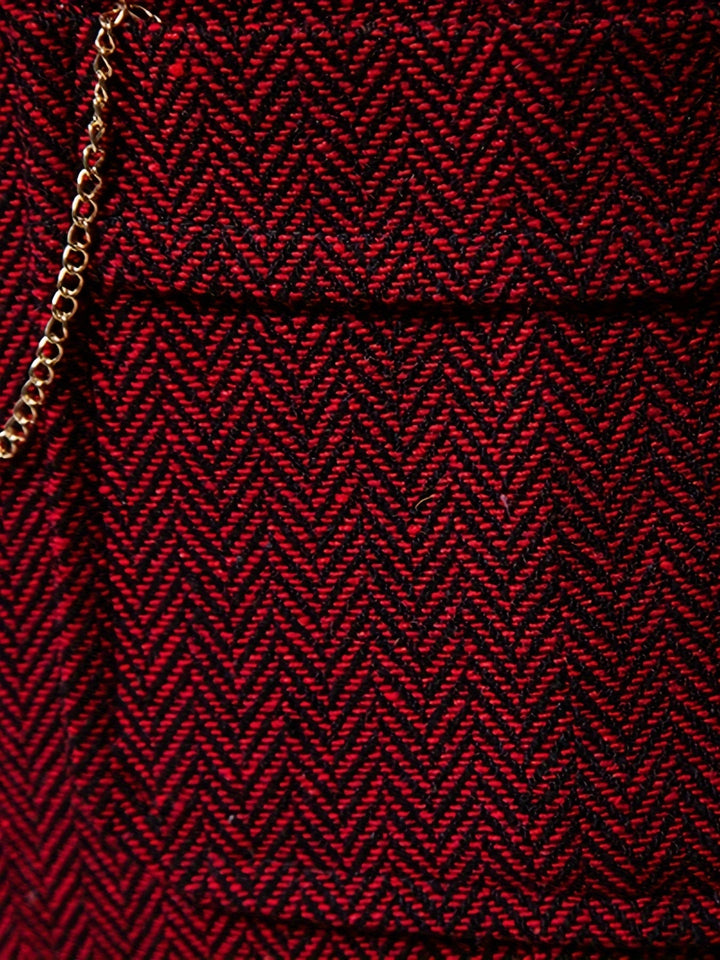 Silas | Herringbone Enkelknäppt Västar