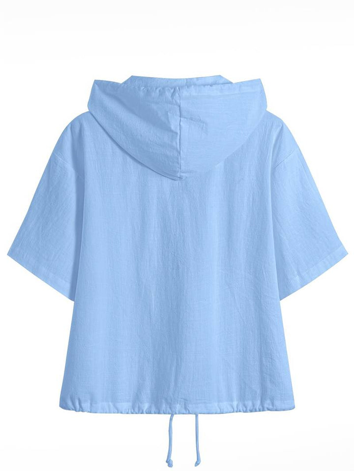 Alice | Klassisk kortärmad hoodie