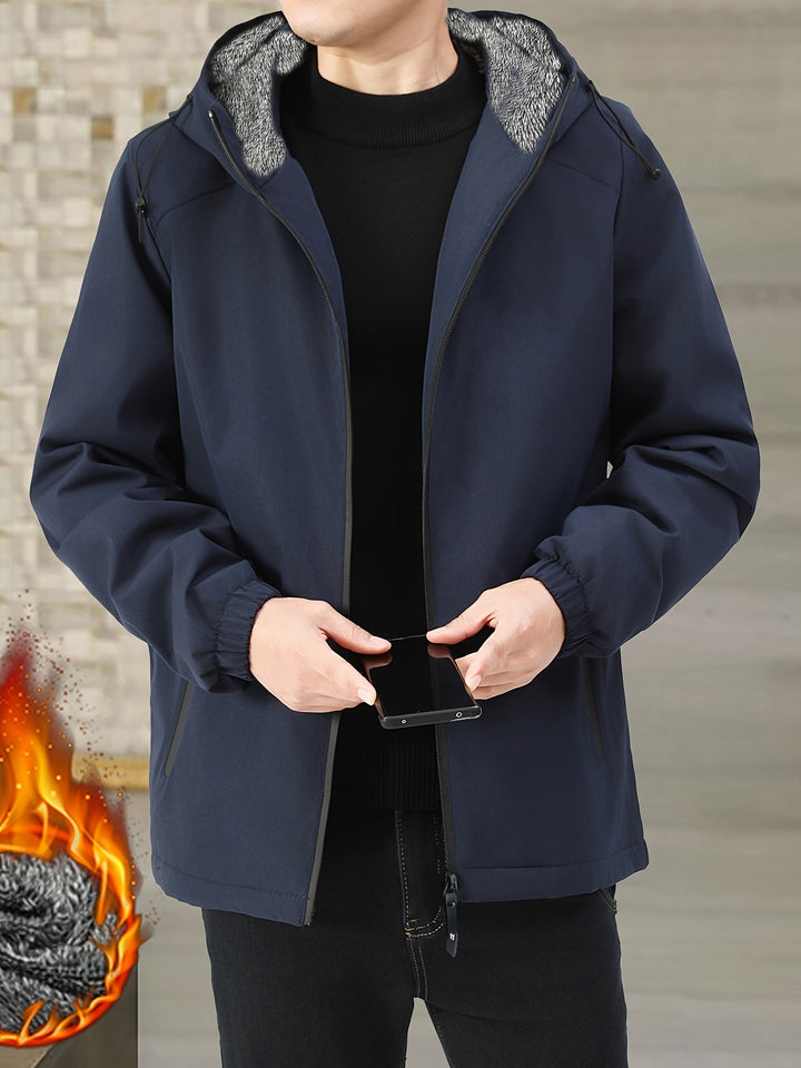 Calvin | Varm Huva Zip-Up Jacka