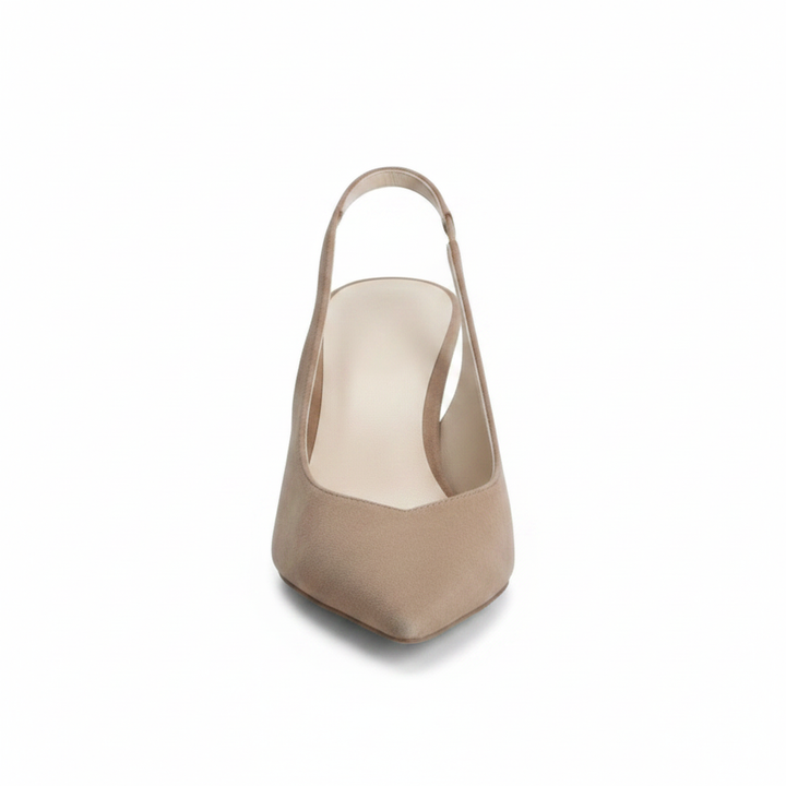 Bella | Leopardmönstrade Spetsiga Slingback Klackar