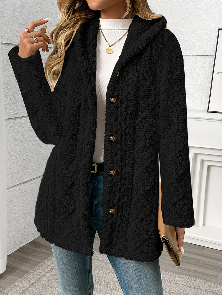 Sloane | Texturerad Huva Jacka