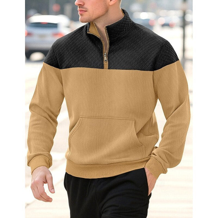 Harvey | Färgblock Quarter-Zip Pullover