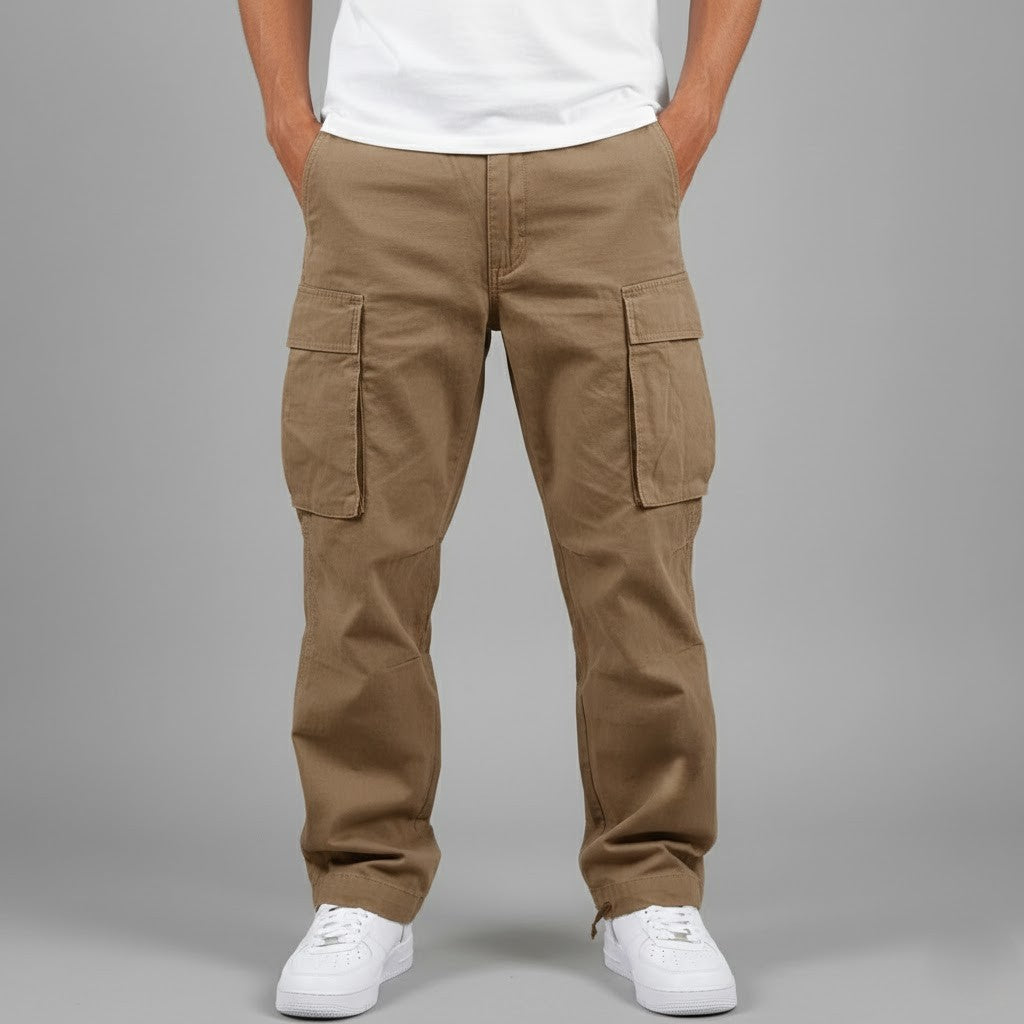 Dennis | Streetwear Avslappnad Passform Cargo Byxor