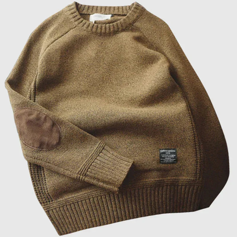 Reginald | Klassisk Sweater med Ellenbågsfickor