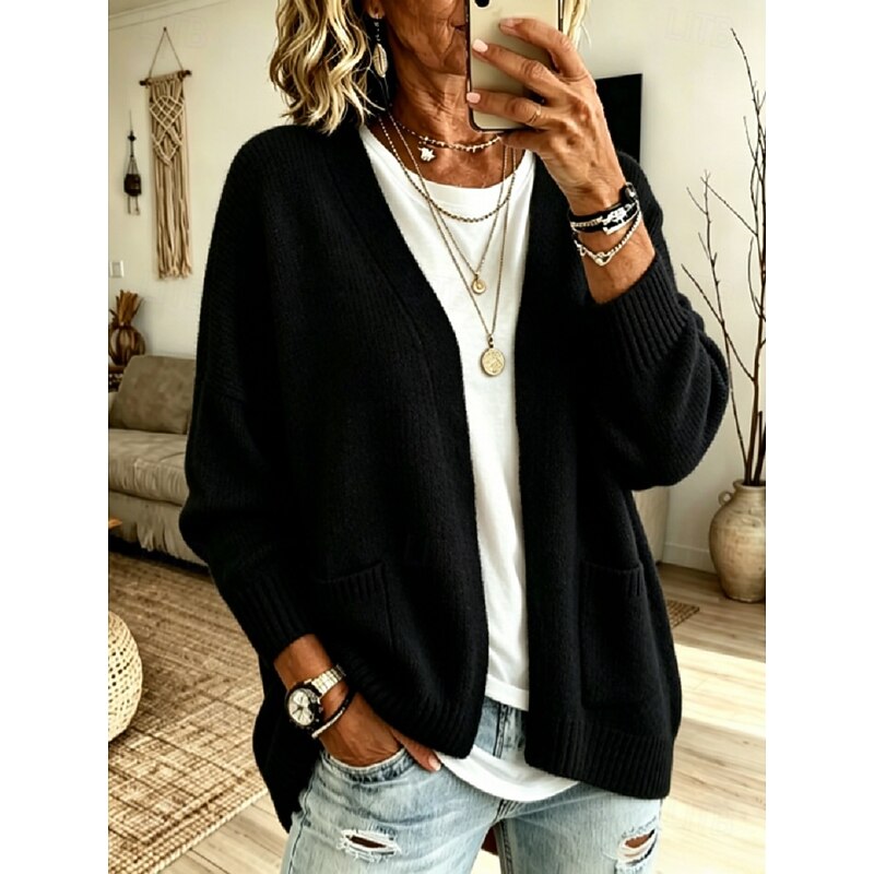 Juliet | Avslappnad Öppen Framsida Cardigan