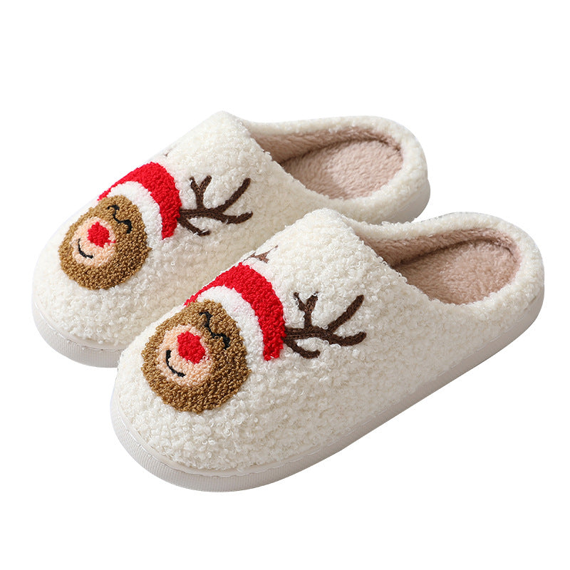 Jultofflor med tomte, älg och pepparkaksgubbe – varma och mjuka