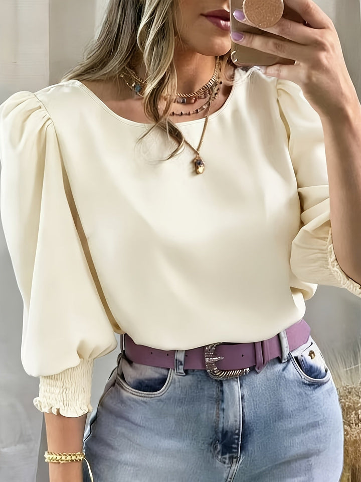 Gwyneth | Elegant Puffärmad Blus