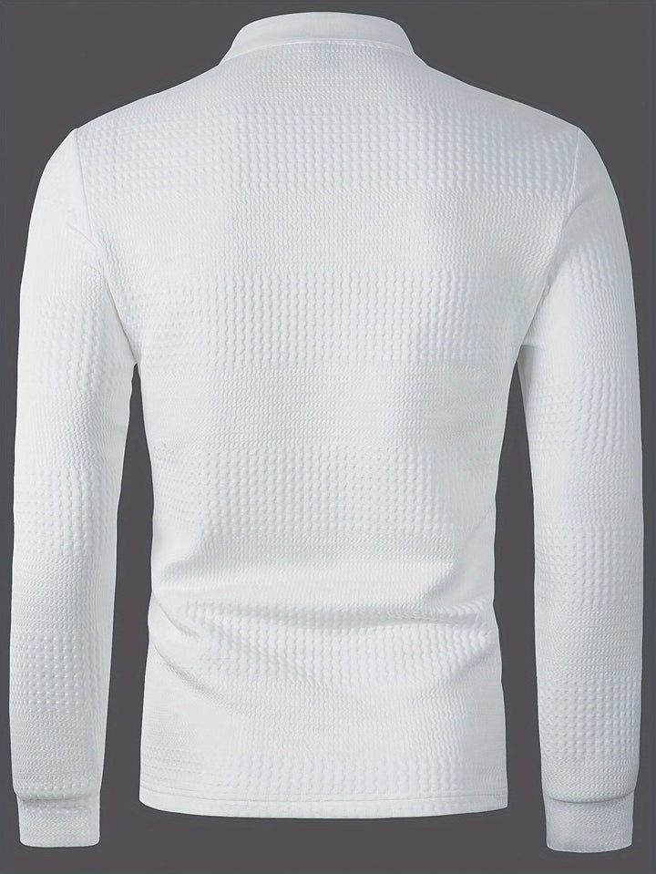 Clifford | Texturerad långärmad polo