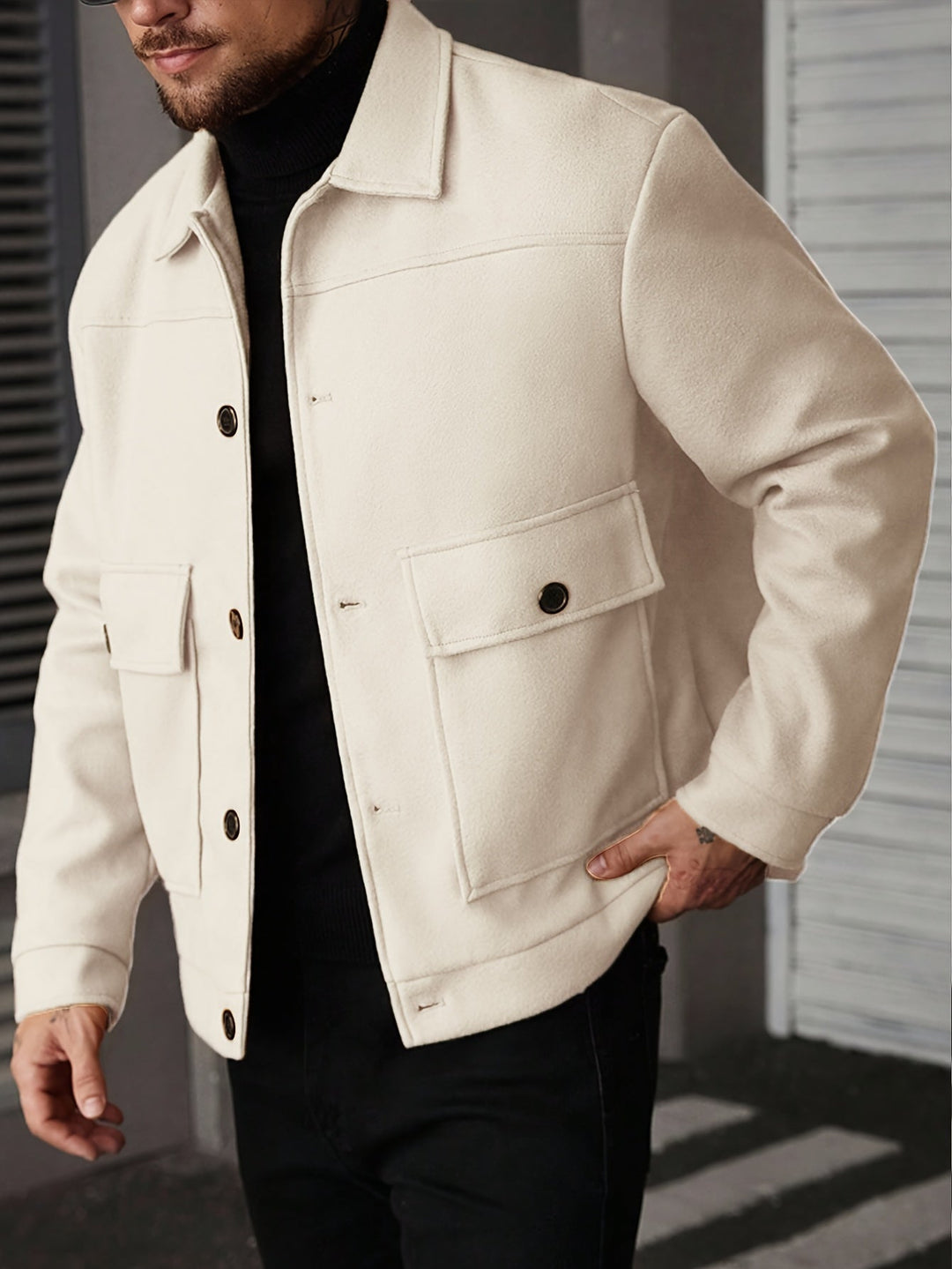 Ellery | Strukturerad Overshirt Jacka