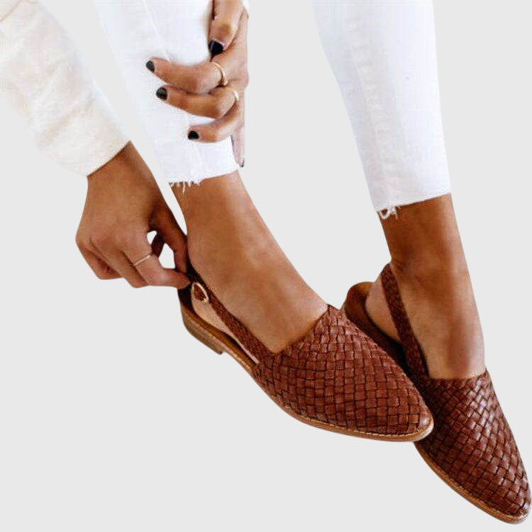 Mariya | Stilig Vävd Slip-On Lågskor