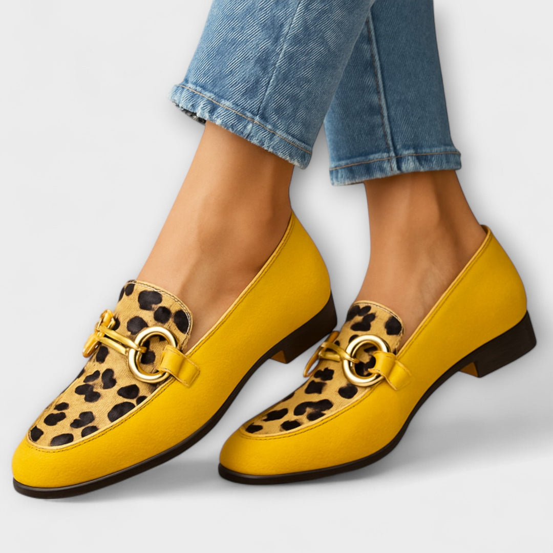 Sonia | Stiliga Slip-On Loafers med Spänne