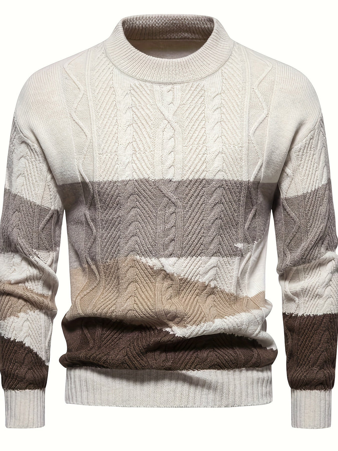 Ellis | Texturerad Färgblock Sweater