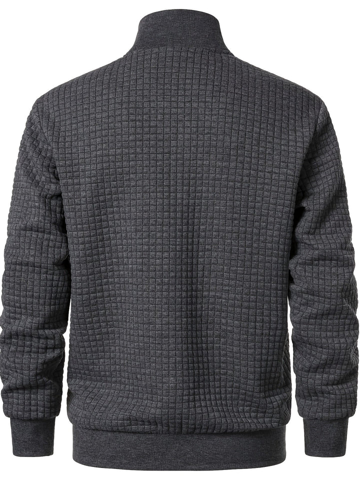 Grayson | Texturerad Jacka med Ståkrage