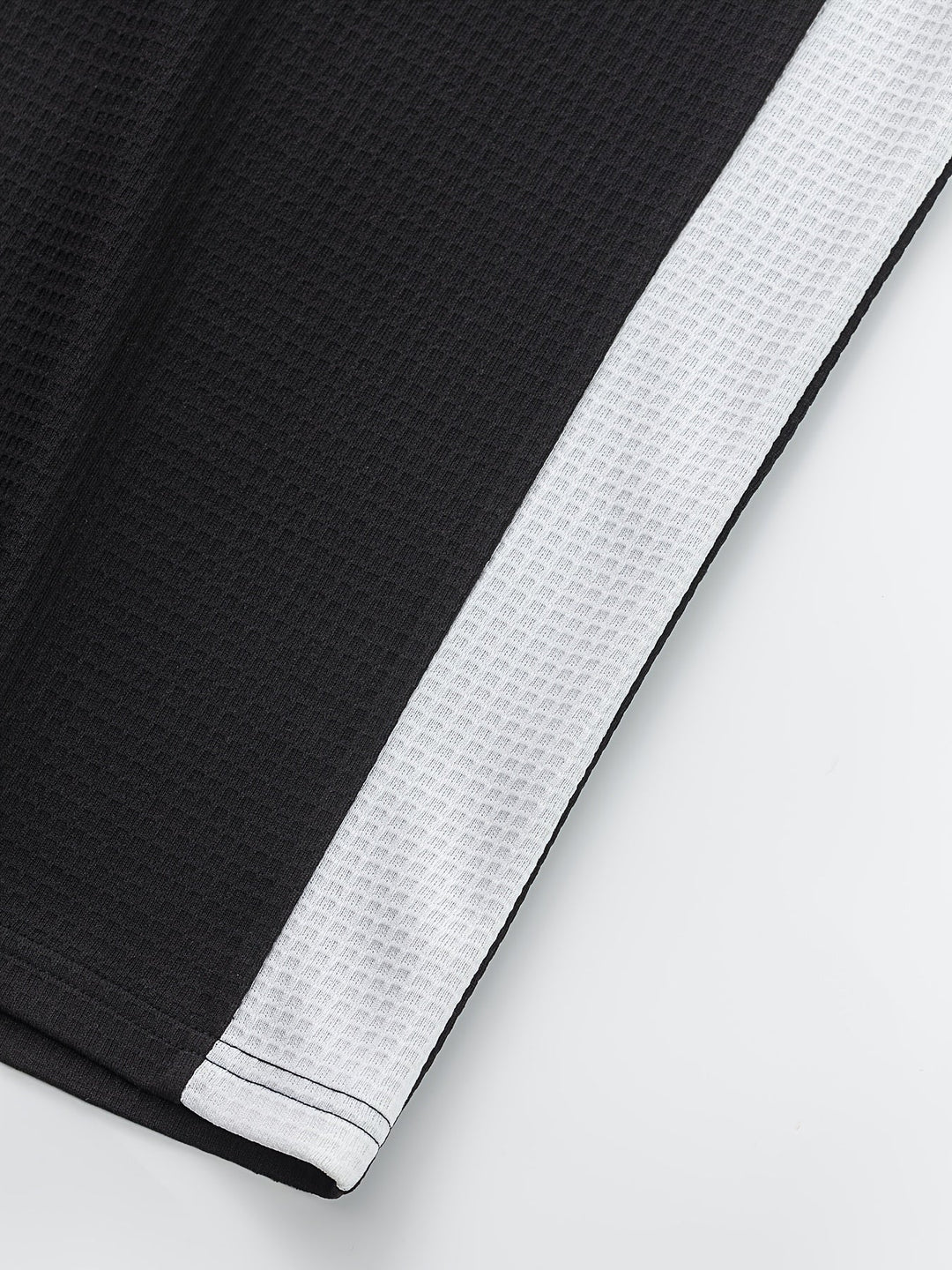 Sawyer | Texturerad Kontrast Henley Skjorta