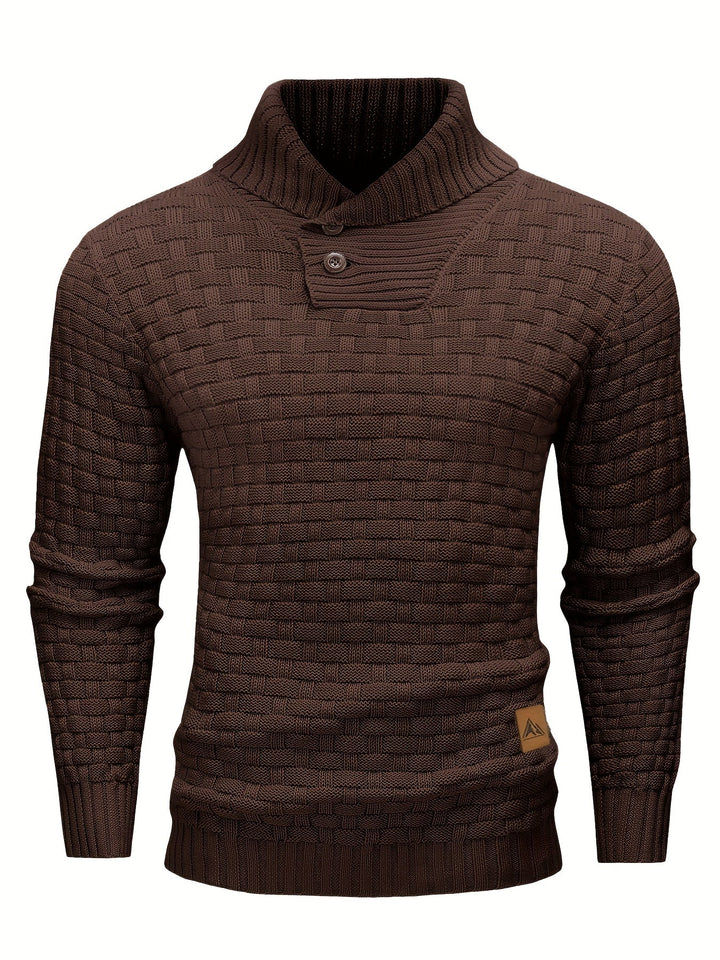 Barrett | Texturerad Kavaj-Krage Jumper