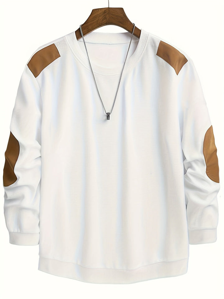 Oliver | Elbow-Patch Vaffelstickad Jumper