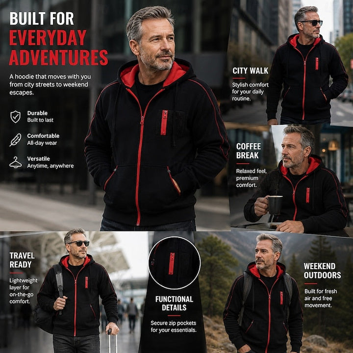 Donovan | Full-Zip Huva Jacka