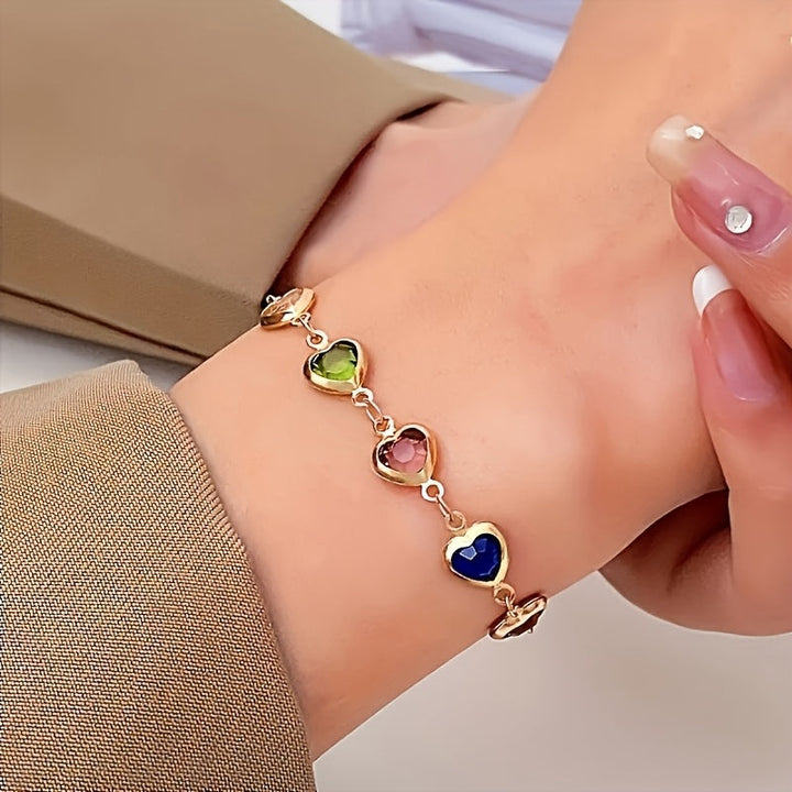Rosetta | Hjärt-länk Charm Armband
