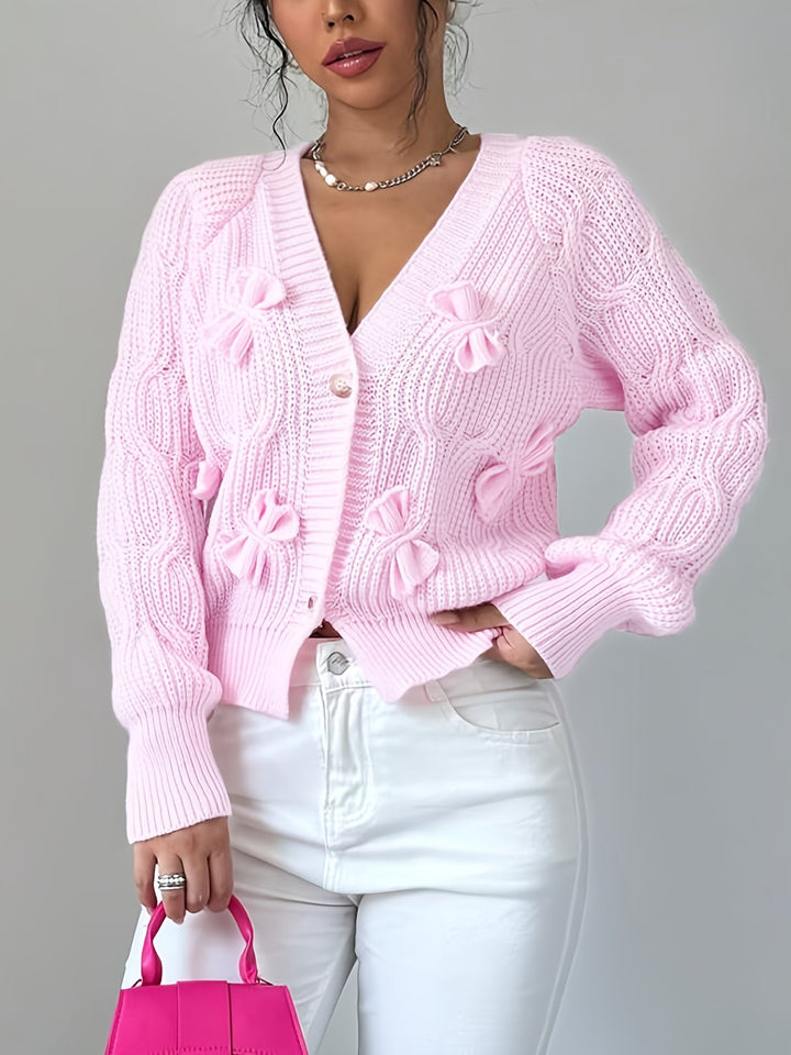 Primula | Mjuk Cardigan med Båge