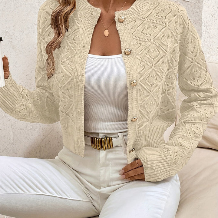 Loretta | Texturerad Knapp-Front Kofta