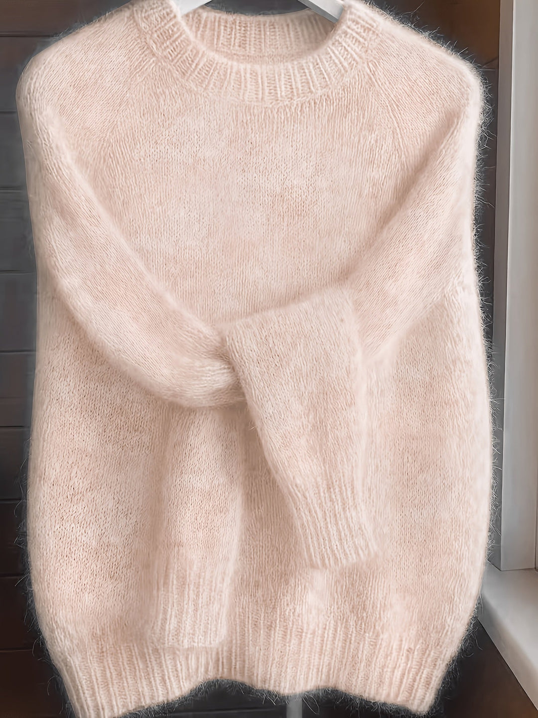 Juliana | Mjuktexturerad Rundhalsad Tröja