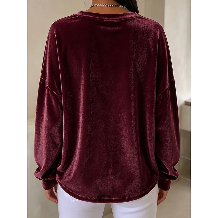 Blythe | Avslappnad Crew-Neck Topp