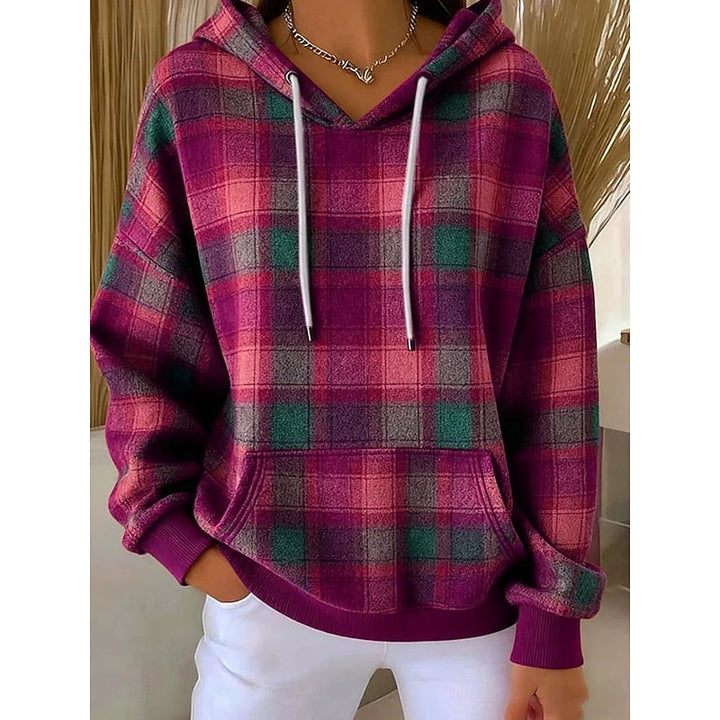 Annette | Mysig Rutig Hoodie