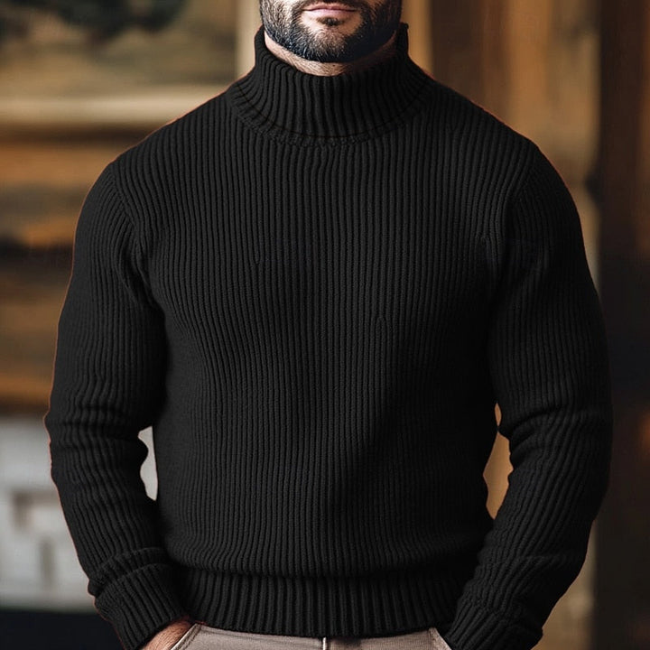 Dean | Ribbade Turtleneck Tröja