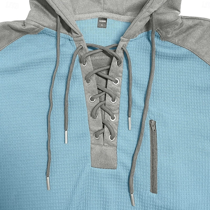 Rory | Snörning Texturerad Hoodie