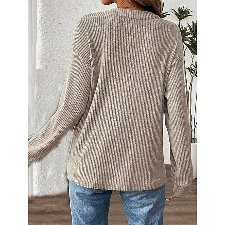 Nadia | Ribbade Knapp-Henley Topp
