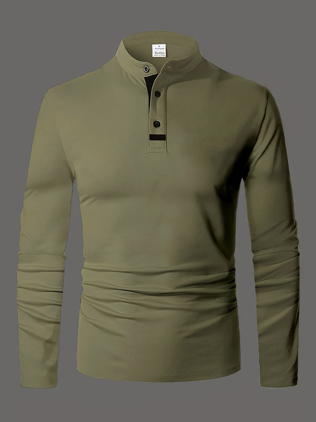 Reginald | Raffinerad långärmad Henley-tröja