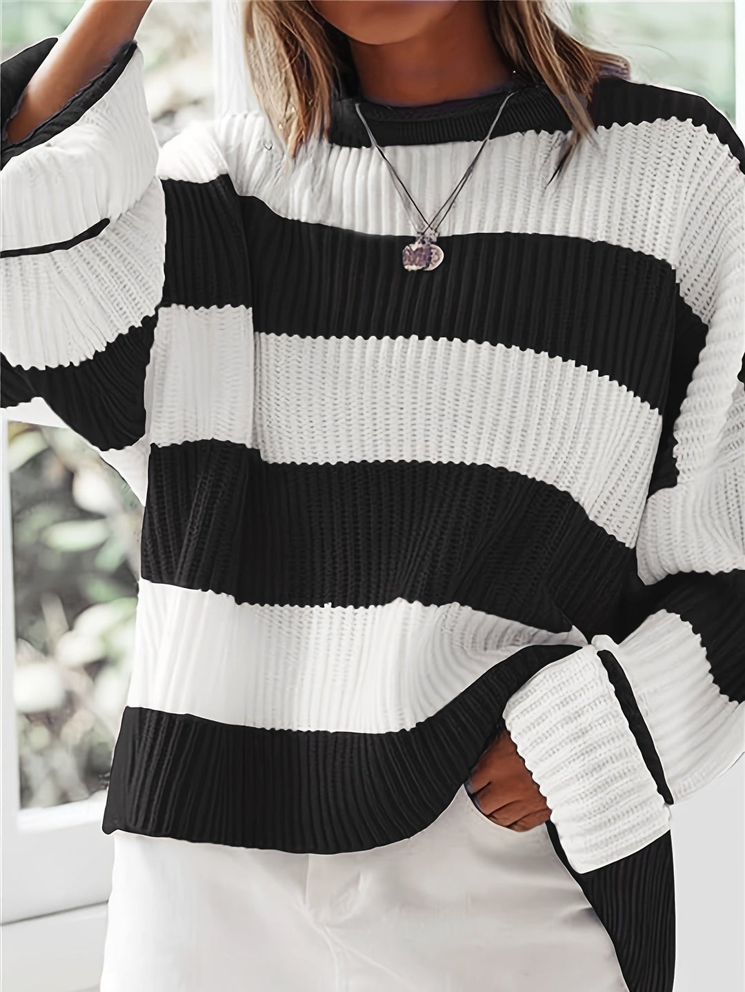 Brooke | Avslappnad Randig Pullover