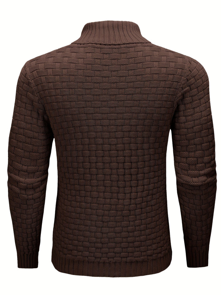 Barrett | Texturerad Kavaj-Krage Jumper