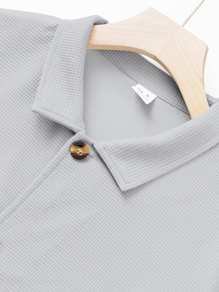 Clifford | Texturerad Knapp-Up Overskjorta