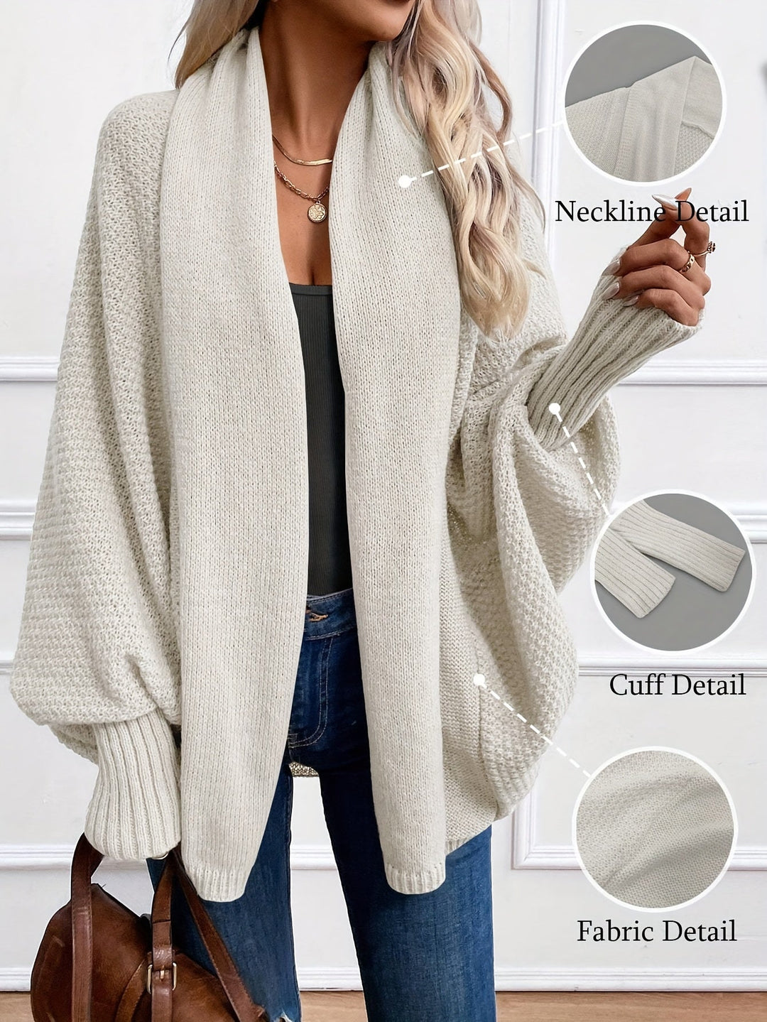 Odessa | Draperad Sjalkrage Cardigan